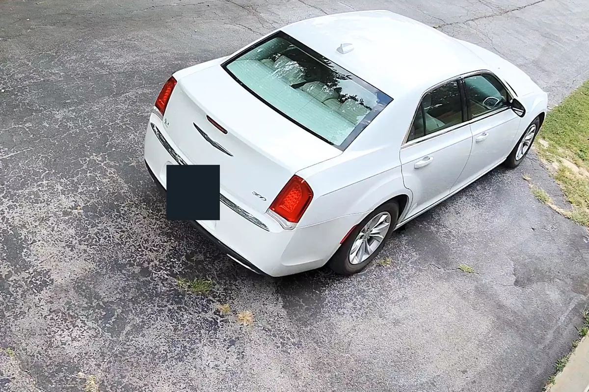 Sanitized recorded Driveway camera view from Edge Node 2.